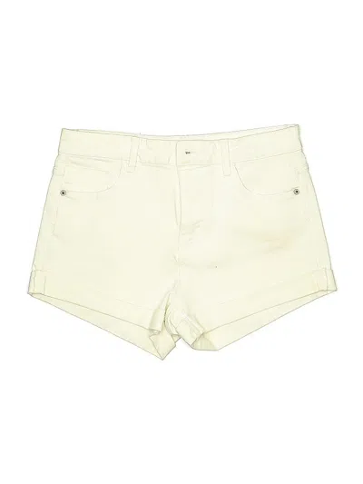 Pre-owned Trafaluc By Zara Khaki Shorts In White