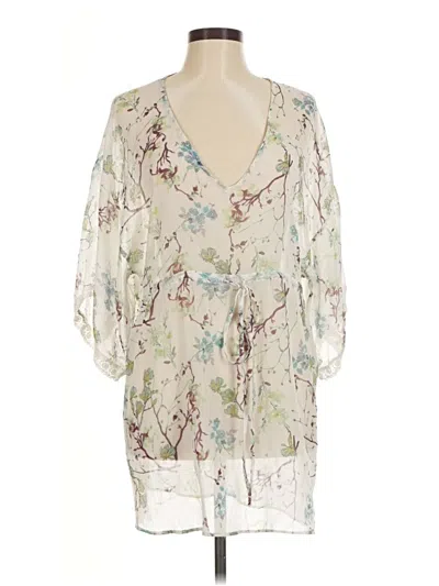 Pre-owned Trafaluc By Zara Kimono In Ivory