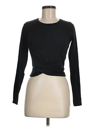 Pre-owned Trafaluc By Zara Long Sleeve T-shirt In Black