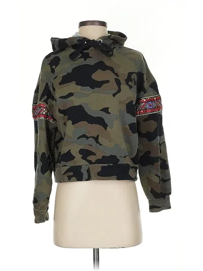 Pre-owned Trafaluc By Zara Pullover Hoodie In Green