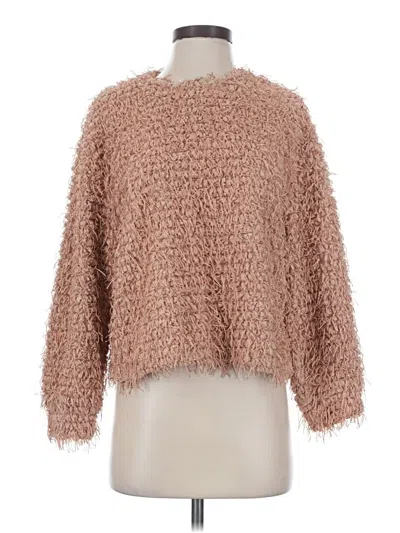 Pre-owned Trafaluc By Zara Pullover Sweater In Brown