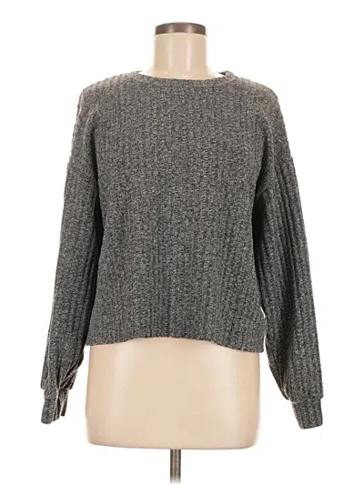 Pre-owned Trafaluc By Zara Pullover Sweater In Gray