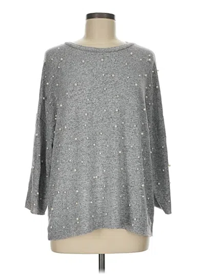 Pre-owned Trafaluc By Zara Pullover Sweater In Silver