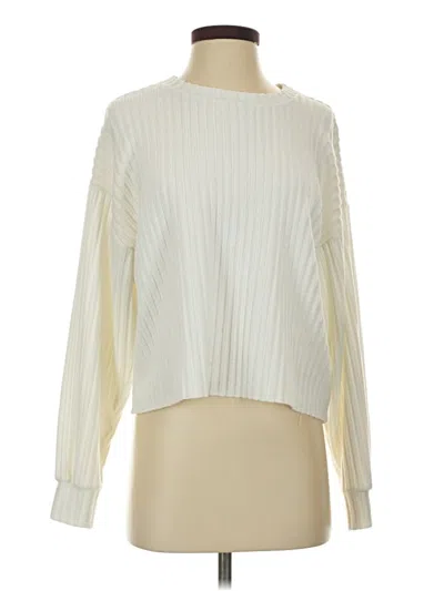 Pre-owned Trafaluc By Zara Pullover Sweater In White