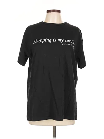 Pre-owned Trafaluc By Zara Short Sleeve T-shirt In Black