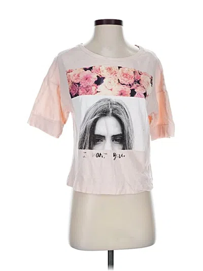Pre-owned Trafaluc By Zara Short Sleeve T-shirt In Pink