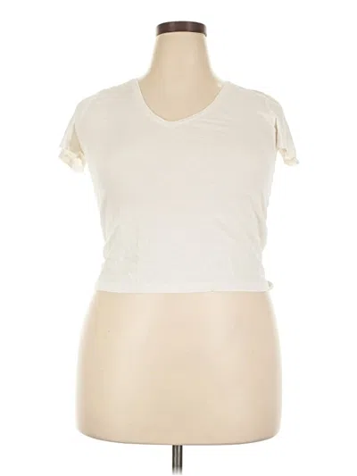 Pre-owned Trafaluc By Zara Short Sleeve T-shirt In Ivory
