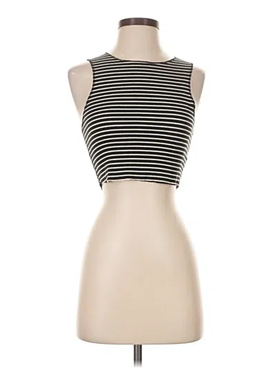 Pre-owned Trafaluc By Zara Sleeveless Top Ivory Strapless Neckline Tops