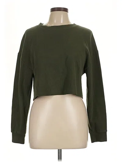 Pre-owned Trafaluc By Zara Sweatshirt In Green