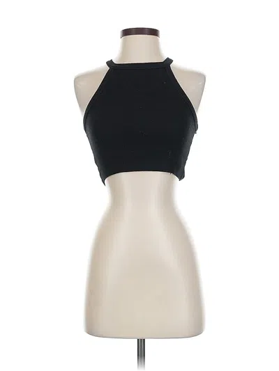 Pre-owned Trafaluc By Zara Tank Top Black Halter Neckline Tops