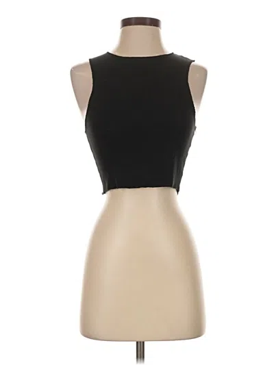 Pre-owned Trafaluc By Zara Tank Top Black Strapless Neckline Tops