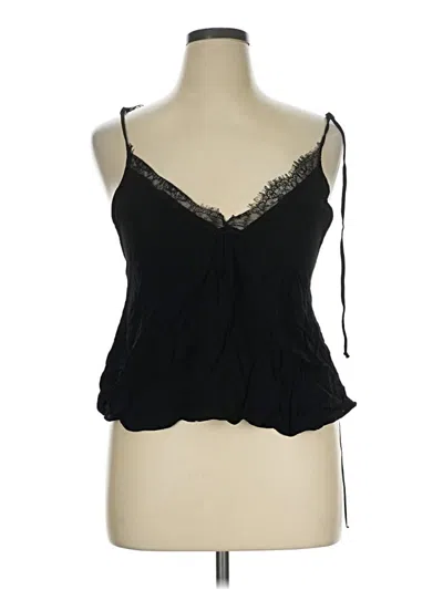 Pre-owned Trafaluc By Zara Tank Top Black Strapless Neckline Tops