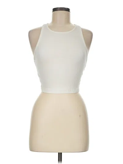 Pre-owned Trafaluc By Zara Tank Top Ivory Halter Neckline Tops