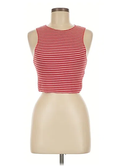 Pre-owned Trafaluc By Zara Tank Top Red Halter Neckline Tops