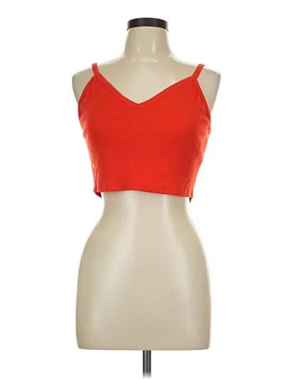 Pre-owned Trafaluc By Zara Tank Top Red Strapless Neckline Tops