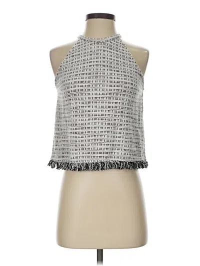 Pre-owned Trafaluc By Zara Tank Top Silver Halter Neckline Tops