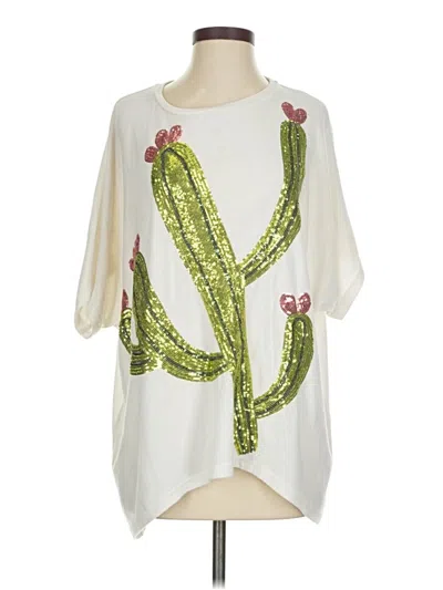 Pre-owned Traffic People 3/4 Sleeve Blouse In Ivory