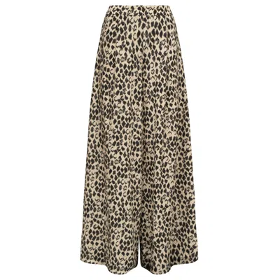 Traffic People Black / White Tropical Malady Evie Trousers In Black/white