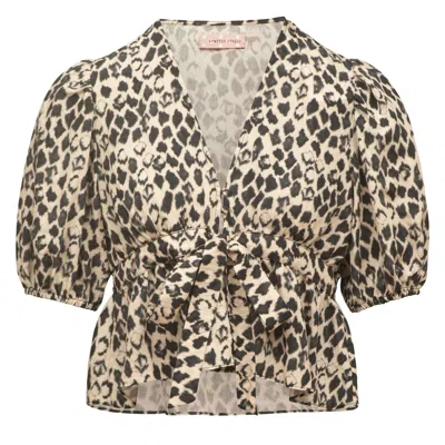 Traffic People Black / White Tropical Malady Margot Top In Black/white