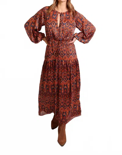 Traffic People Blame Maxi Dress In Rust In Brown