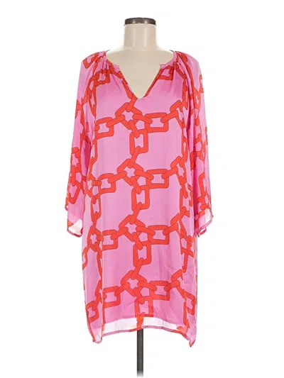 Pre-owned Traffic People Casual Dress In Pink