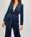 Traffic People Corrie Bratter Boyfriend Blazer In Navy