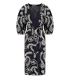 Traffic People Duster Blue Kimono In Multi