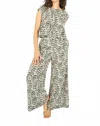 Traffic People Evie Print Trouser In Black In Multi