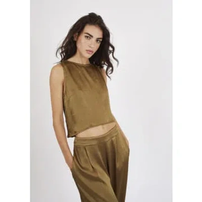 Traffic People Evie Top Olive In Green