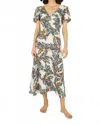 Traffic People Feckless Feathers Bonnie Dress By In Cream In Black