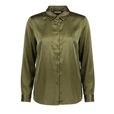 Traffic People Smooth Operator Olive Green The Graft Women's Shirt