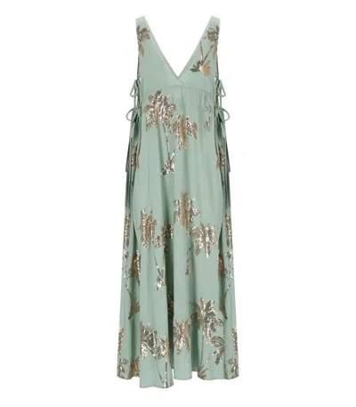 Traffic People The Last Song Aqua Green Long Dress