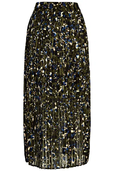Traffic People Veronica Pleated Skirt In Multi