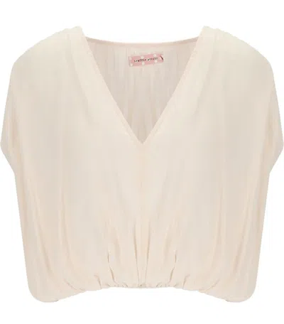 Traffic People Whispers Cream Top In Neutral