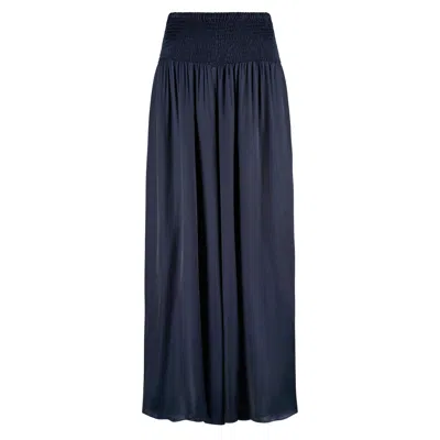 Traffic People Women's Any Moment Now Navy Blue Aurora Wide Leg Trousers