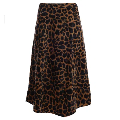 Traffic People Women's Black / Brown Proceed With Caution Anarchy Skirt