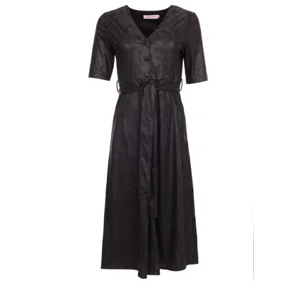 Traffic People Women's Black Silence In The Night Avengers Dress In Brown