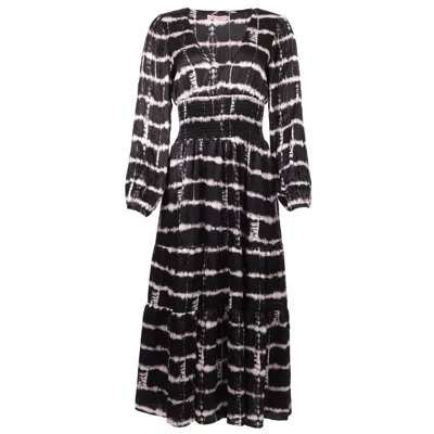 Traffic People Women's Black / White In The Shadows Whispers Dress