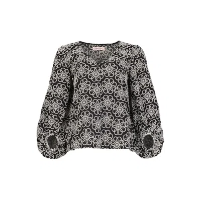 Traffic People Women's Black / White The Sun On My Face Mollie Top