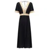 Traffic People Women's Blue Midnight Lace Felicity Dress In Blue