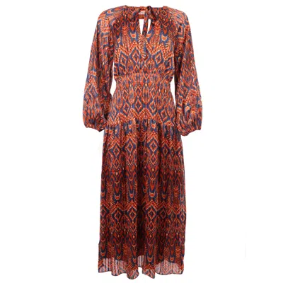 Traffic People Women's Blue / Red A Case For Chaos Blame Dress In Brown