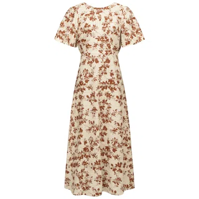 Traffic People Women's Brown Long Hot Summer Rene Dress