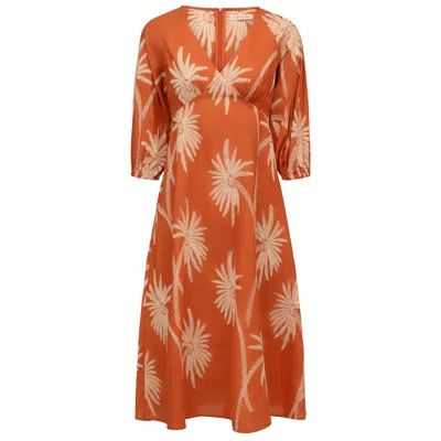 Traffic People Women's Brown Palms Of Promise Gloria Dress