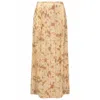 Traffic People Women's Gold / Brown Gold Rush Sade Skirt In Brown In Gold/brown