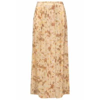 Traffic People Women's Gold / Brown Gold Rush Sade Skirt In Brown In Gold/brown