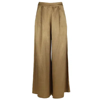 TRAFFIC PEOPLE WOMEN'S GREEN BREATHLESS EVIE TROUSERS IN OLIVE