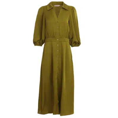 Traffic People Women's Green The Story Of Silence Frida Dress