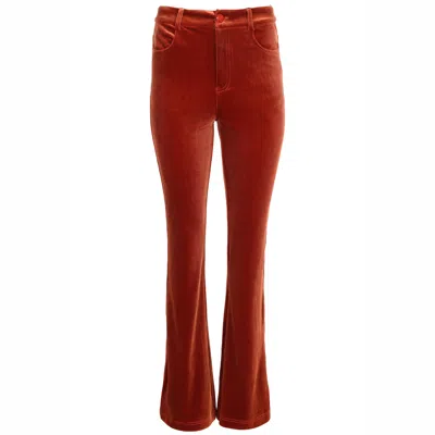 Traffic People Women's Never Say Goodbye Flare Trousers In Brown