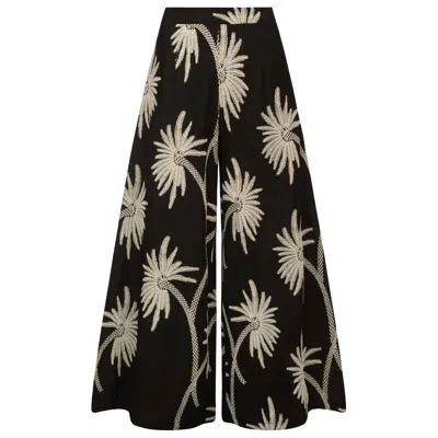 Traffic People Women's Palms Of Promise Wide Boy Trousers In Black