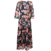 Traffic People Women's Red / Green / Blue Slow Motion Millie Dress In Black